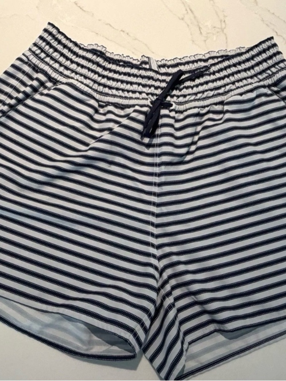 Carve Designs Bali Shorts Navy and White Striped XL